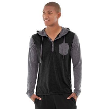 Chaz Kangeroo Hoodie-M-Black
